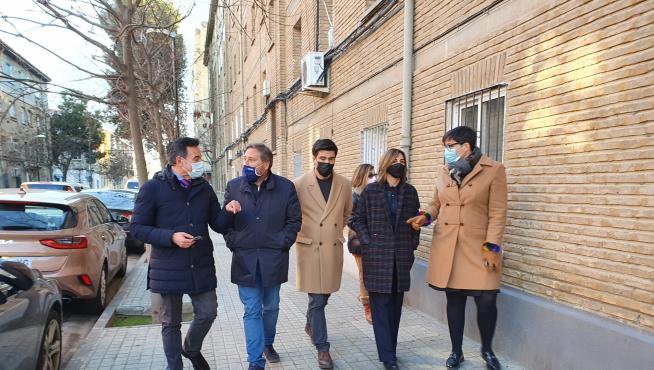 El consejero José Luis Soro ha visitado una de las zonas que se van a rehabilitar.