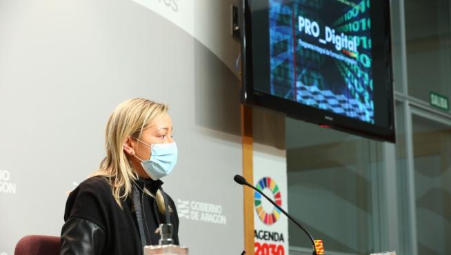 Marta Gastón en la presentación del nuevo programa Pro-Digital del INAEM