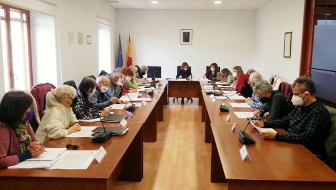 Fotografía de la reunión del jurado de preselección.