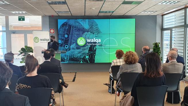 Arturo Aliaga presenta la nueva estrategia de Walqa para atraer nuevas empresas.