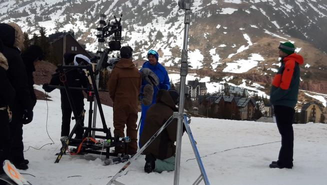 El pasado domingo, el rodaje de la película ‘Mari(dos)’ pasó por Candanchú.