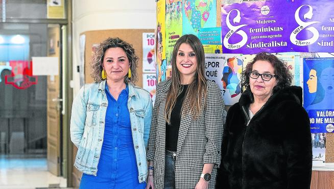 Bernadette Achel, Medea Gracia y Carolina Parra.