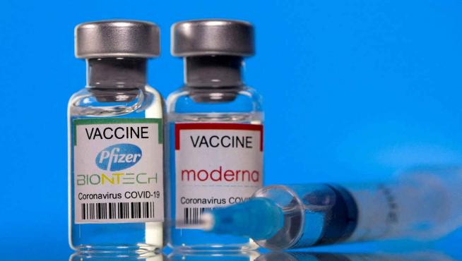 Las vacunas de Pfizer y Moderna frente a la covid-19.