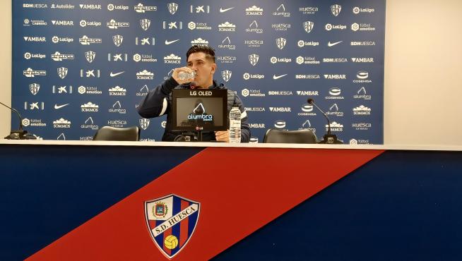 Xisco Muñoz, en la rueda de prensa previa al partido en Málaga.