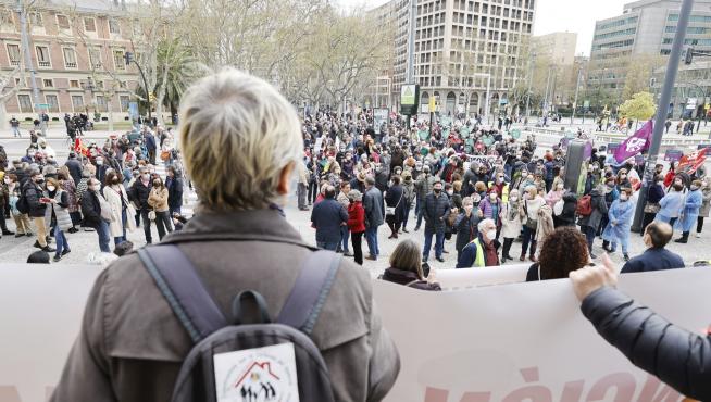 Manifestación en Zaragoza en defensa de la Atención Primaria
