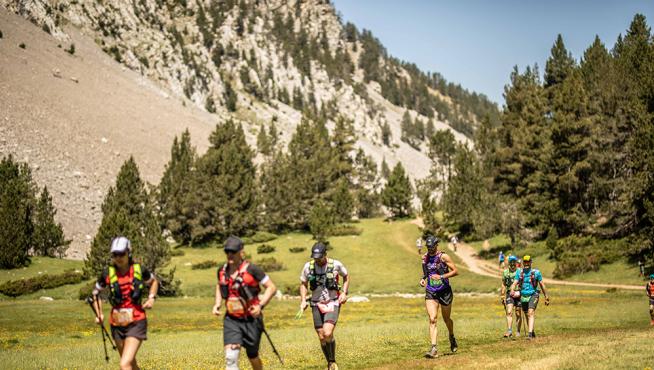 La último edición de la Gran Trail Sobrarbe, celebrada en 2019. Este 2022 vuelve con cambios en el recorrido, y será el 9 de abril.