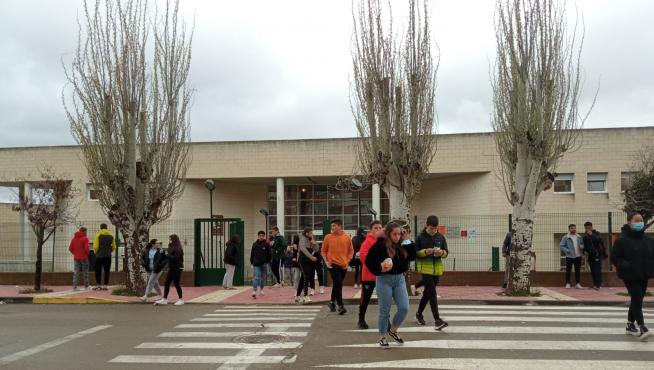 Alumnos del Instituto de Educación Secundaria Lázaro Carreter de Utrillas.
