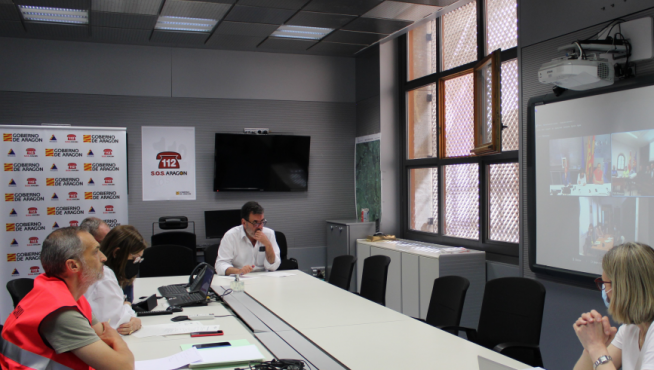 El Centro de Emergencias 112 Aragón ha coordinado el simulacro de emergencia química en Monzón.