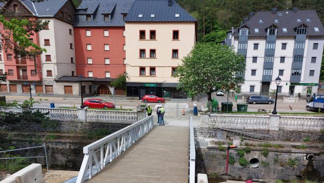 Nueva pasarela de acceso al entorno a la Estación de Canfranc