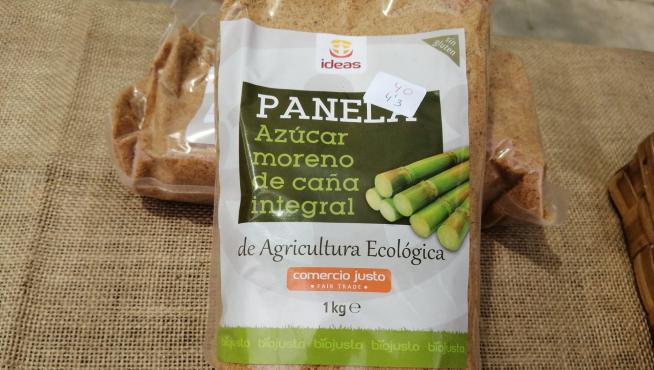 Azúcar moreno de comercio justo.