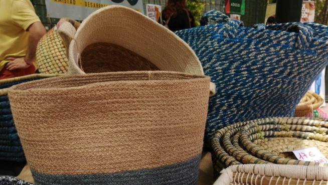 Bolsos y cestas de yute de Cáritas Bangladesh.