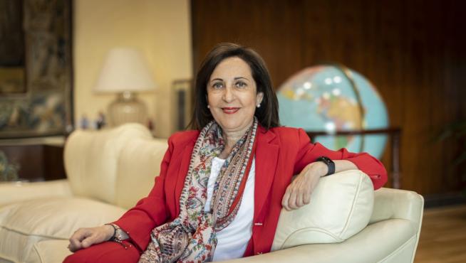 La ministra de Defensa, Margarita Robles. en su despacho en Madrid el pasado miércoles durante la entrevista con HERALDO.