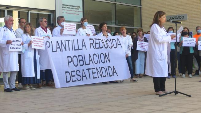 Protesta en Cuarte por las carencias de personal sanitario en el ambulatorio médico