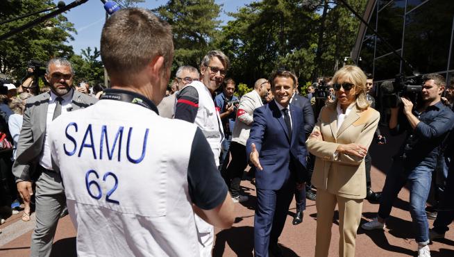 French President Macron votes in first round of legislative elections