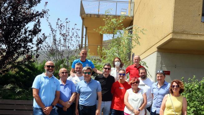 Asistentes a la jornada de convivencia celebrada este sábado en Alcalá de Gurrea.