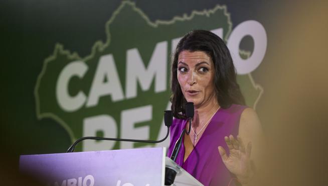 Macarena Olona, este lunes tras las elecciones en Andalucía.