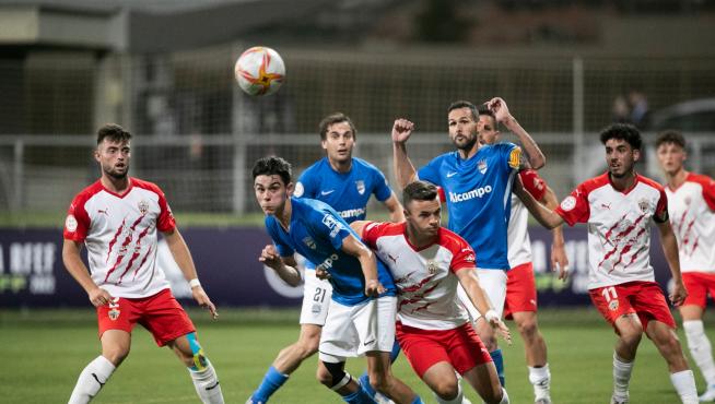 Imagen del 'play off' de ascenso a Segunda RFEF, donde el Utebo se impuso al Almería B.