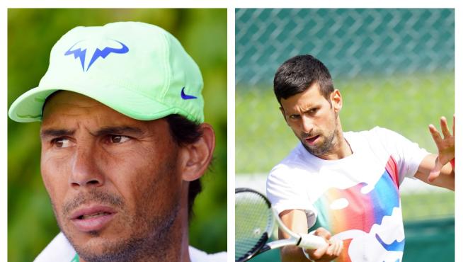 Rafa Nadal y Novak Djokovic, este martes e Londres.