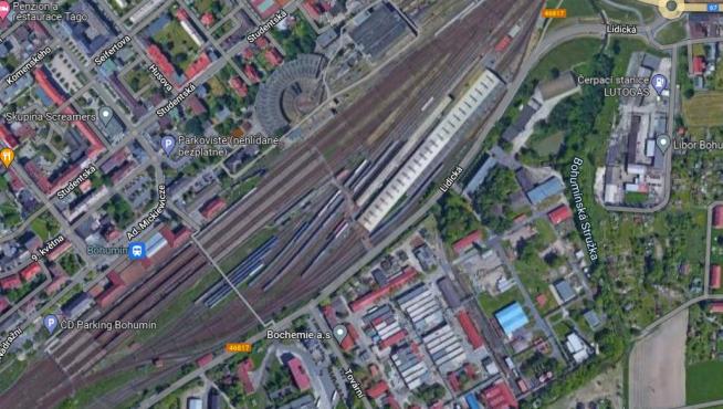 Vista de la estación de Bohumin en Chequia, cercana al lugar del accidente.