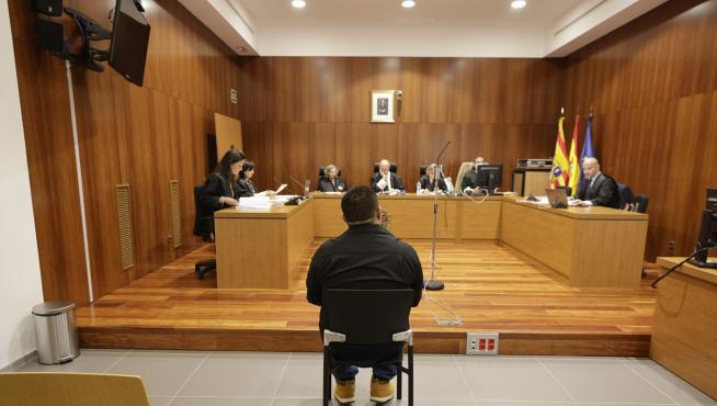 El acusado fue juzgado este martes en la Audiencia Provincial de Zaragoza.