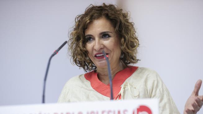 La ministra de Hacienda, María Jesús Montero, este jueves en Madrid.