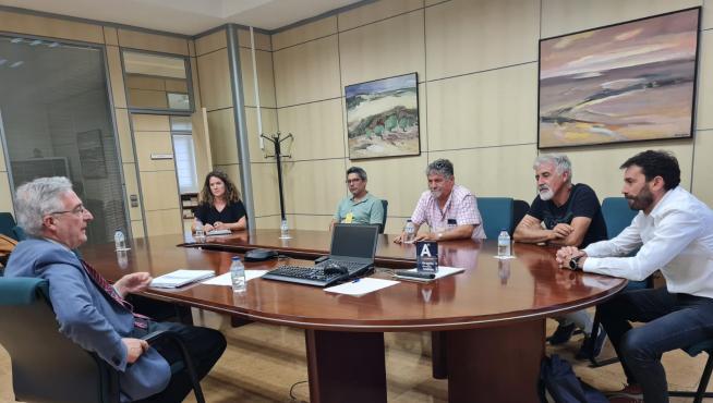 Imagen del encuentro mantenido con Joaquín Olona