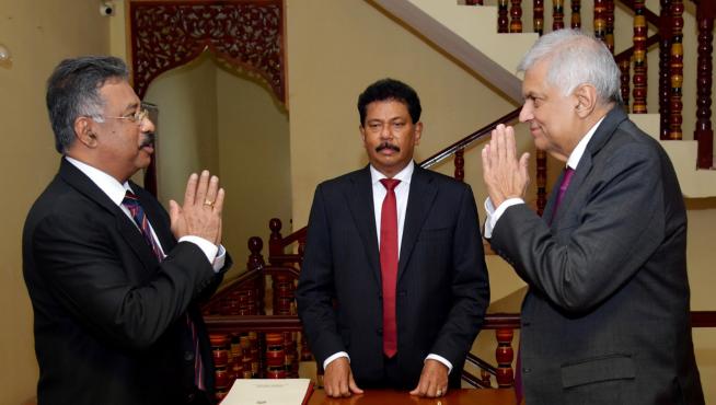 El primer ministro de Sri Lanka, Ranil Wickremesinghe