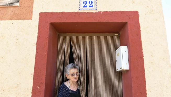 Angelines Galán, vecina de Villalengua.