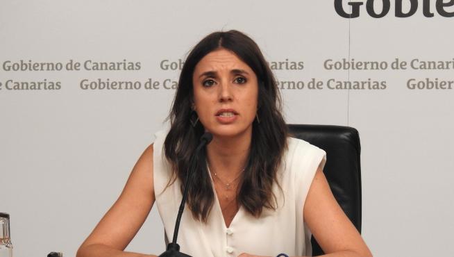Rueda de prensa de la ministra de Igualdad tras la Conferencia Sectorial de Igualdad en Santa Cruz de Tenerife