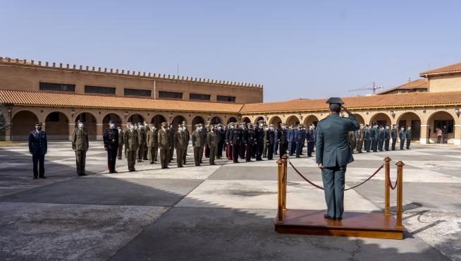 Imagen de archivo de un acto oficial en la Comandancia de la Guardia Civil en Teruel.