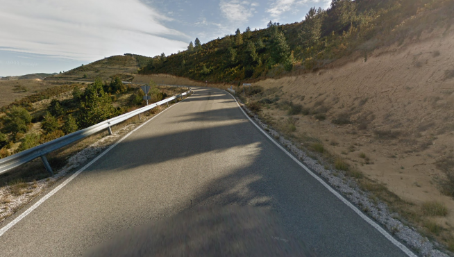 Carretera entre Sos y Uncastillo (CV-841).