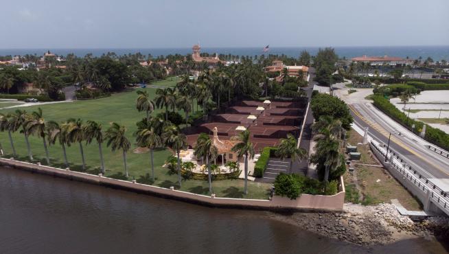 Vista aérea de la residencia Mar-a-Lago del expresidente Trump.