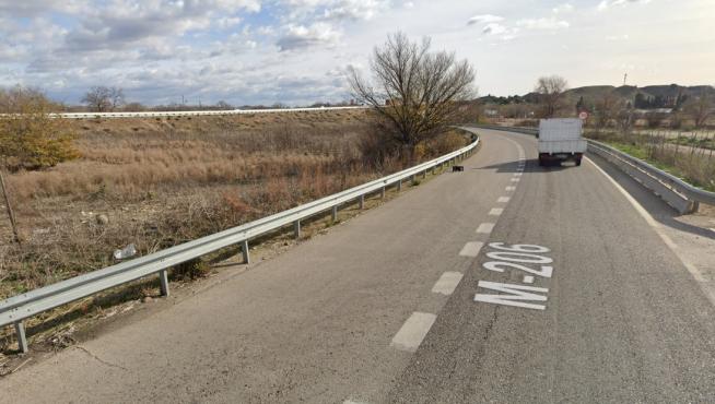 La carretera M-206, dónde se ha producido el accidente