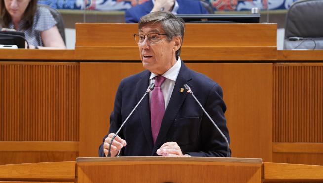 El vicepresidente del Gobierno de Aragón y consejero de Industria, Arturo Aliaga