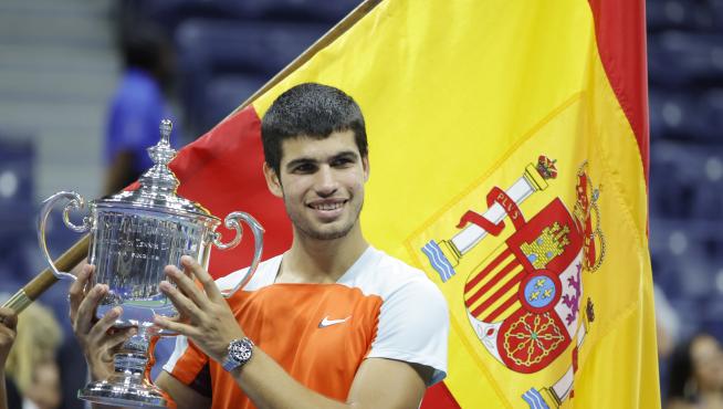 Carlos Alcaraz, en el Abierto de Estados Unidos.