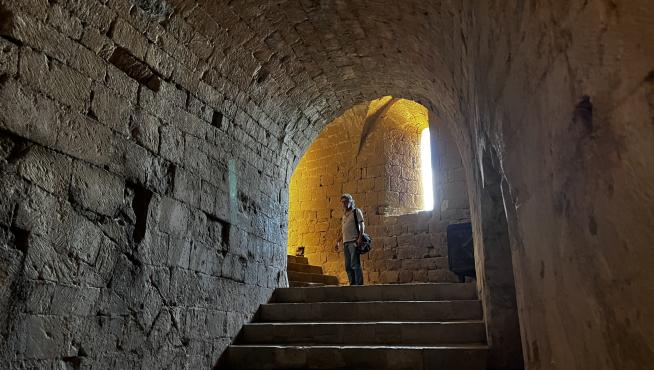 Antonio Chavarrías, en el Castillo de Loarre.