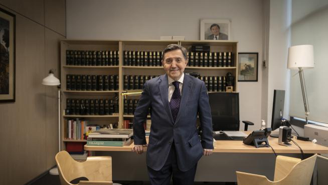 El periodista y locutor radiofónico Federico Jiménez Losantos, en su despacho madrileño
