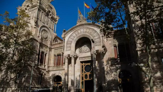 Fachada del Palacio de Justicia de Cataluña, sede del TSJC y de la Audiencia de Barcelona.