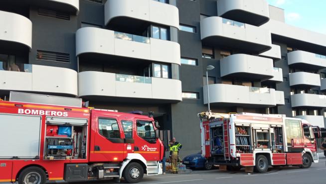 Sofocan un incendio en un edificio en Teruel.