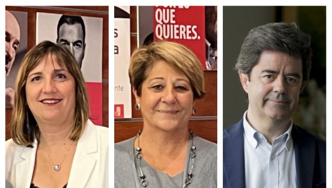 Lola Ranera, Rosa López y Luis Felipe.