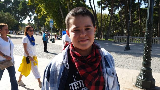 Diego de Pablo, de 12 años, pregonero de las Fiestas del Pilar 2022