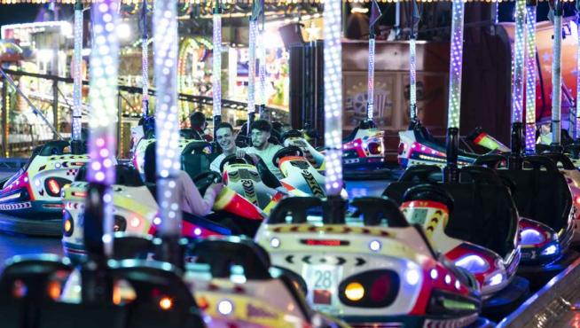 Autos de choque en las ferias de Valdespartera de Zaragoza
