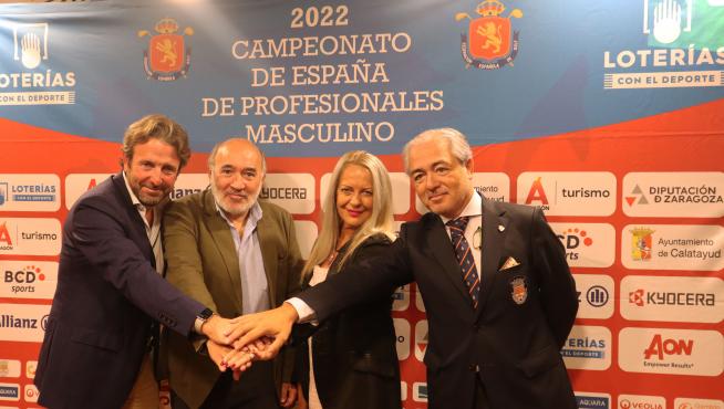 El Nacional de profesionales de golf se ha presentado en la sala de prensa de la Diputación de Zaragoza