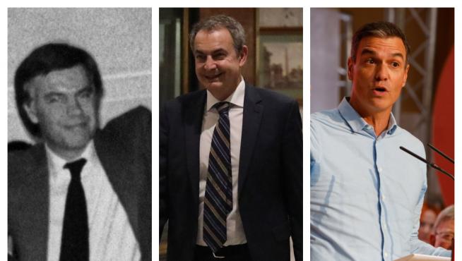 Felipe González, José Luis Rodríguez Zapatero y Pedro Sánchez