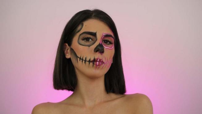 Cómo hacer un maquillaje fácil de calavera en Halloween