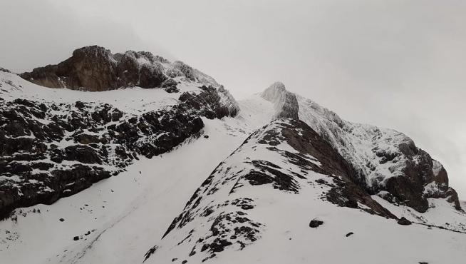 Una imagen de la Escupidera, en la ascensión a Monte Perdido, a principios de esta semana.
