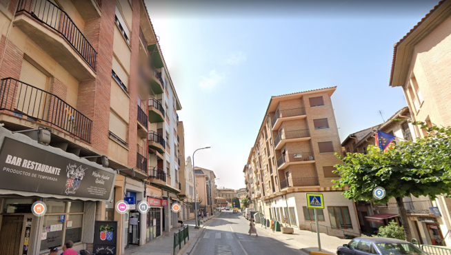El trabajador se ha precipitado mientras realizaba trabajos verticales en la fachada de un edificio de la avenida Navarra de Tarazona.