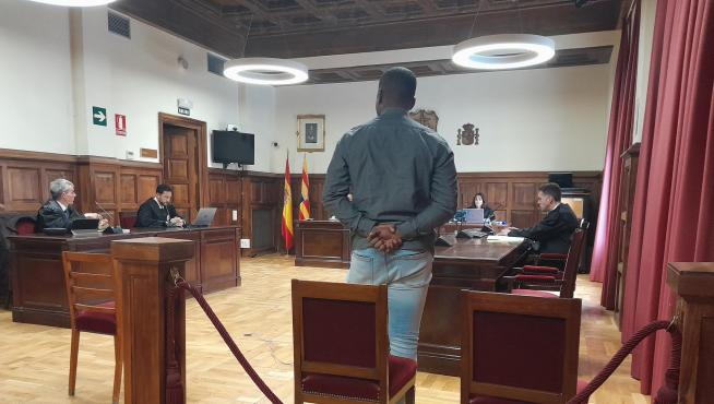 El acusado, este martes, en el juicio celebrado en la Audiencia de Teruel.