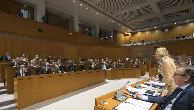 Pleno de las Cortes de Aragón con el protagonismo de Javier Lambán y Arturo Aliaga
