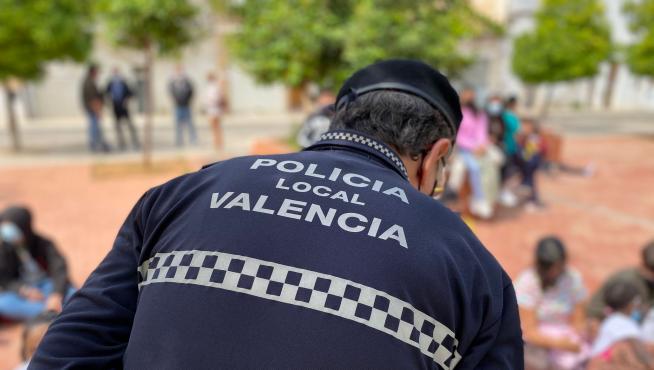 Un agente de la Policía Local de Valencia